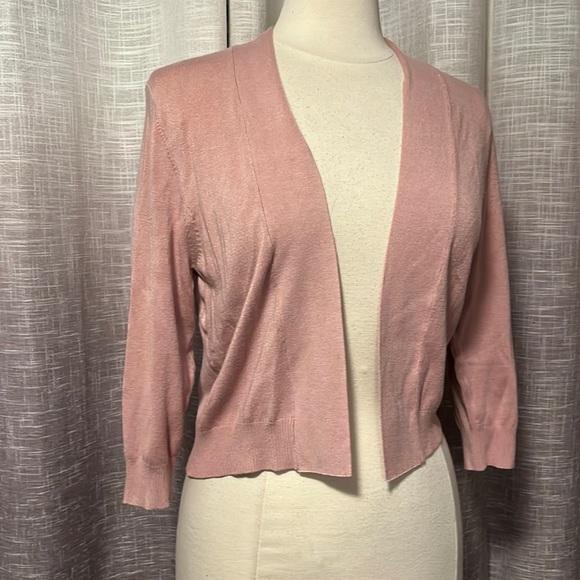 Simons Sweaters - Pink open cardigan